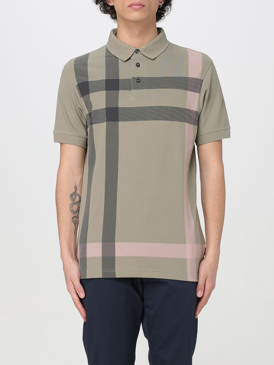 Barbour Polo Shirt  Men Color Kaki