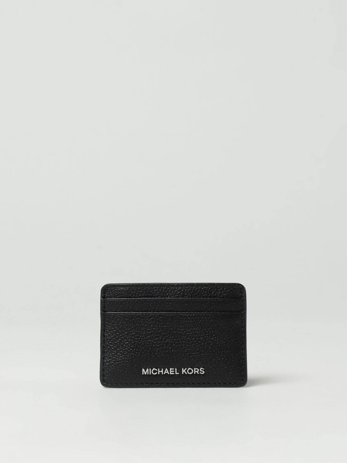 Michael Kors Jet Set Wallet In Black Leather In Black