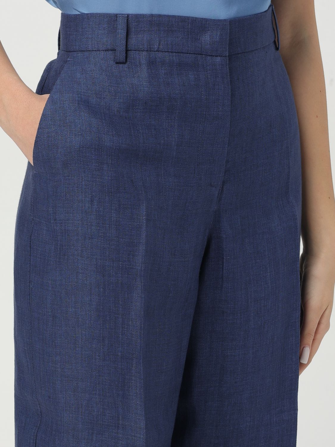 Weekend Max Mara Pants Woman  In Blue