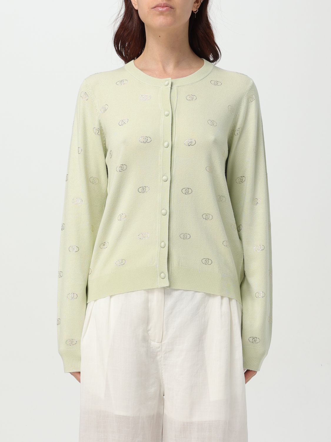 LIU •JO CARDIGAN LIU JO WOMAN COLOR MINT G73895077