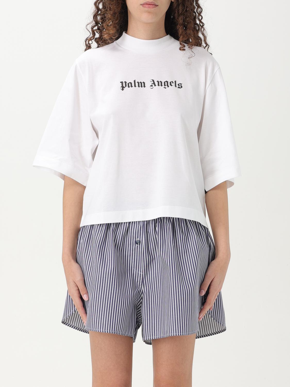 Palm Angels T-shirt Woman Color White In White