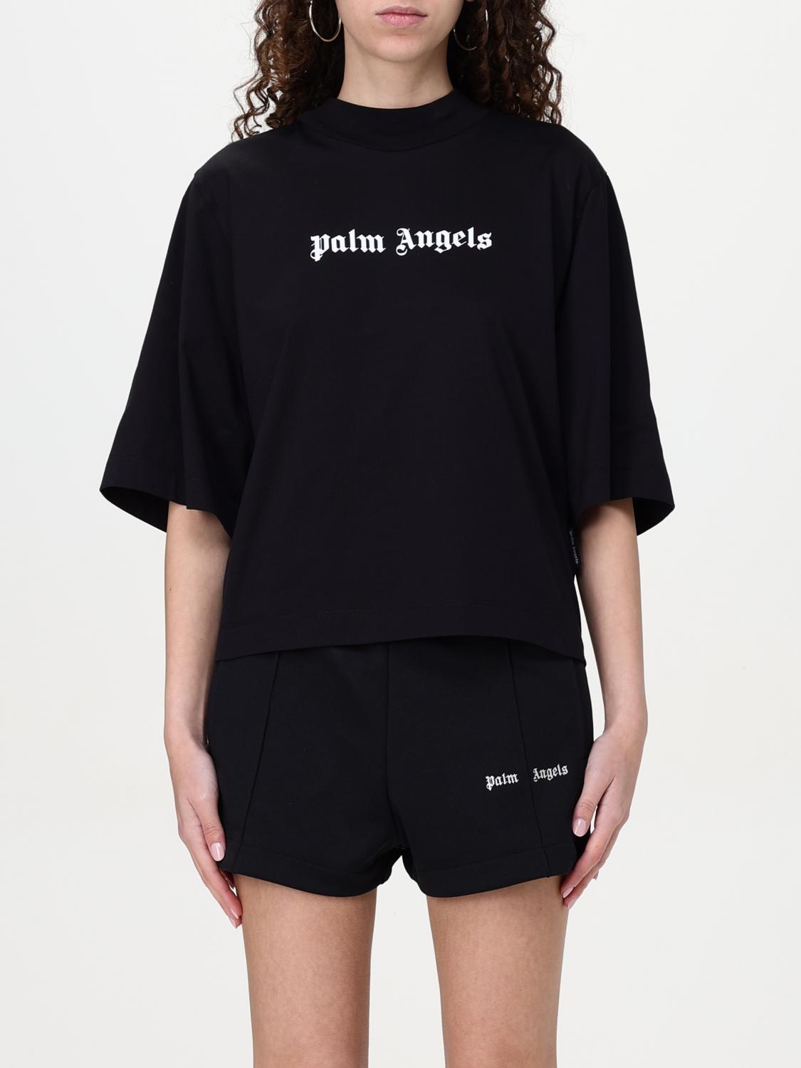 Palm Angels Cotton T-shirt In Black