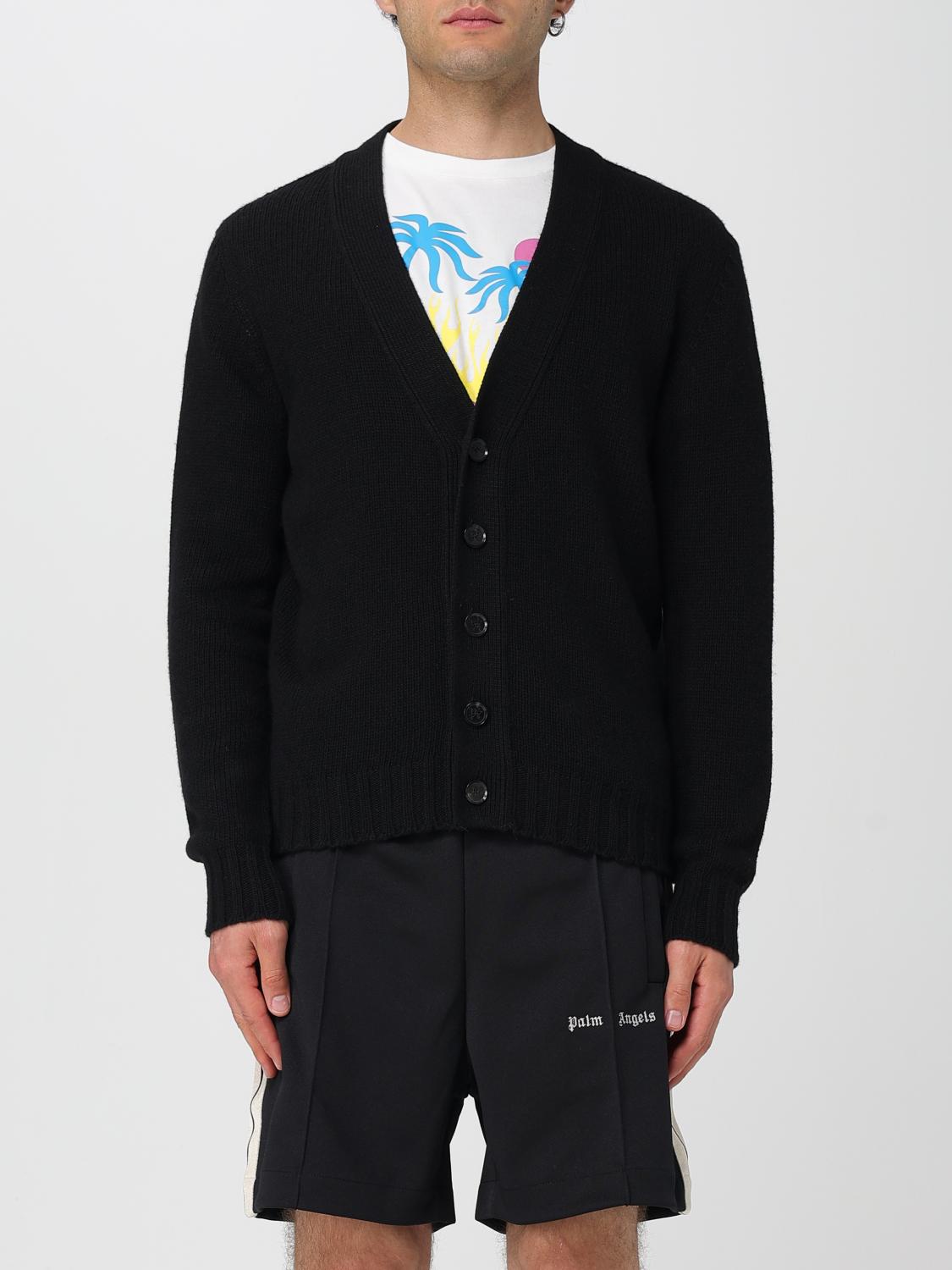 Palm Angels Cardigan  Men Color Black In Black