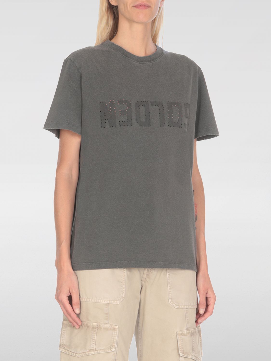 Golden Goose Doris Cotton T-shirt With Logo Detail