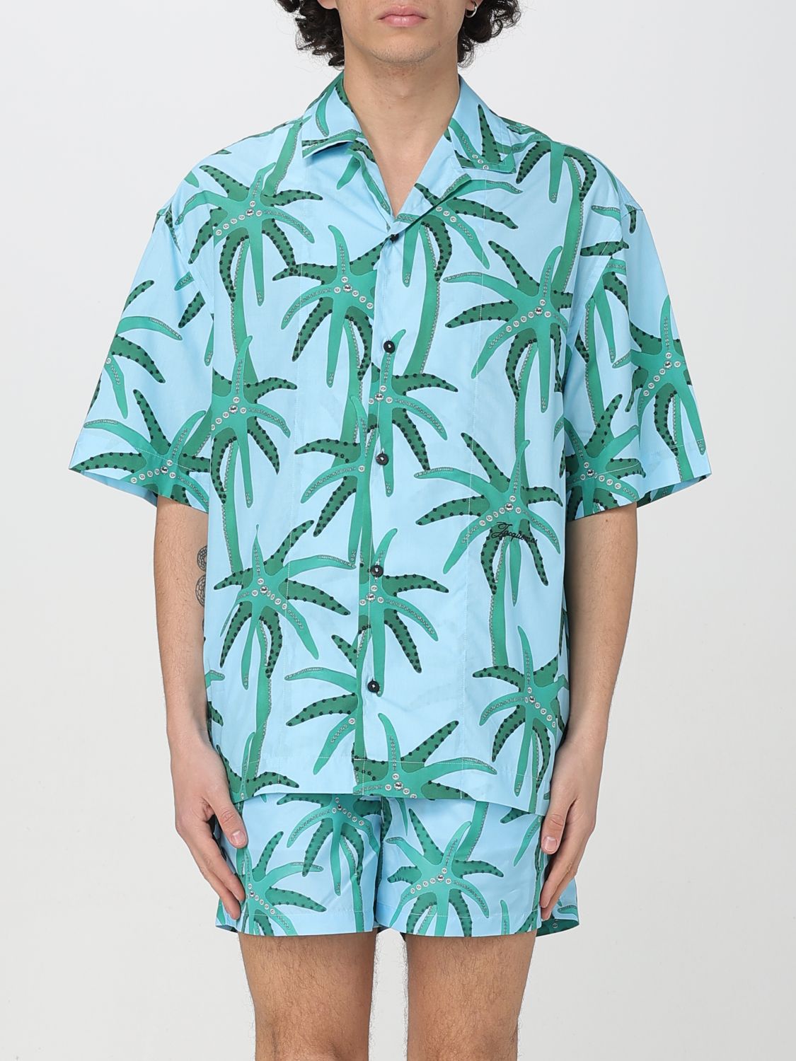 Shop Jacquemus Shirt Men Color Blue In Blau