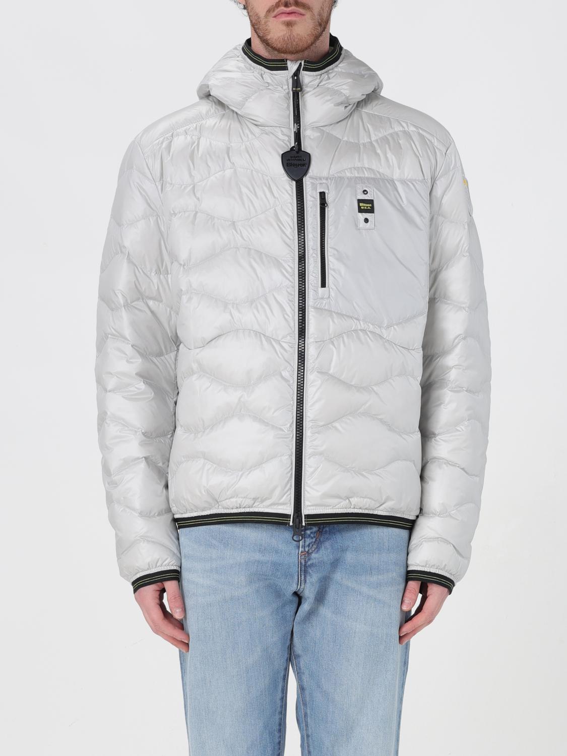 Blauer Giubbotto Uomo Wave Interno 100 Piuma Jacket In Grey