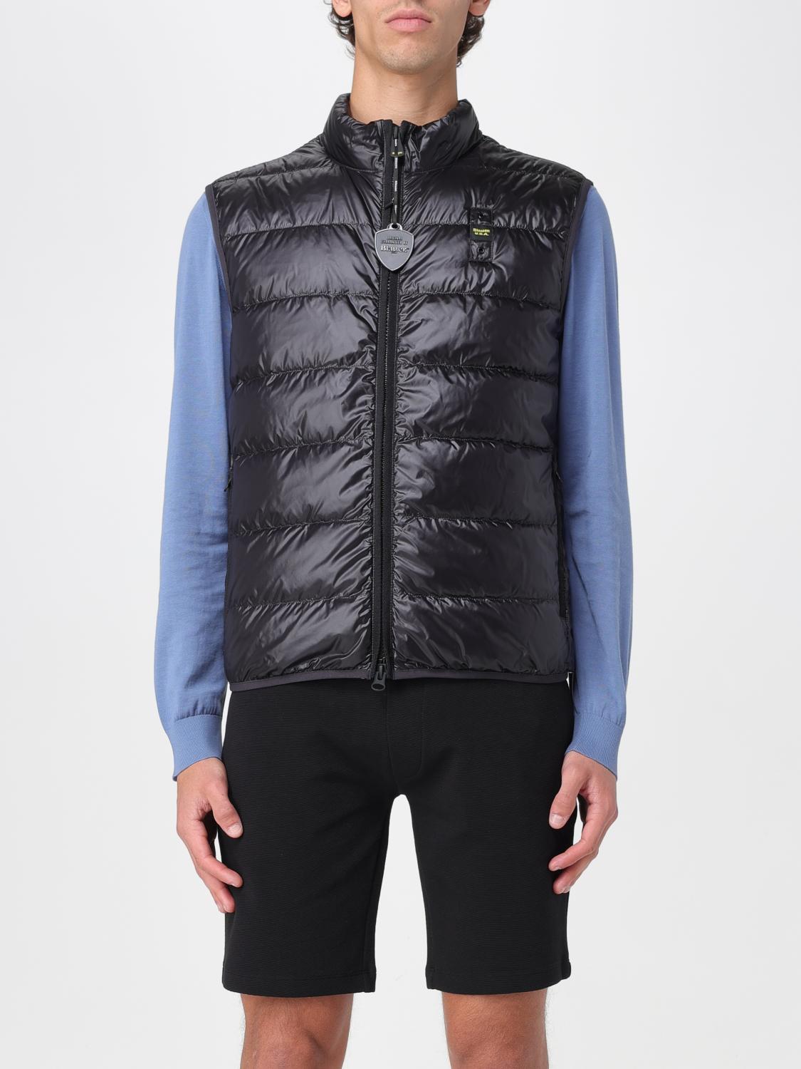 Blauer Jacket Men Color Black In Mouse Grey