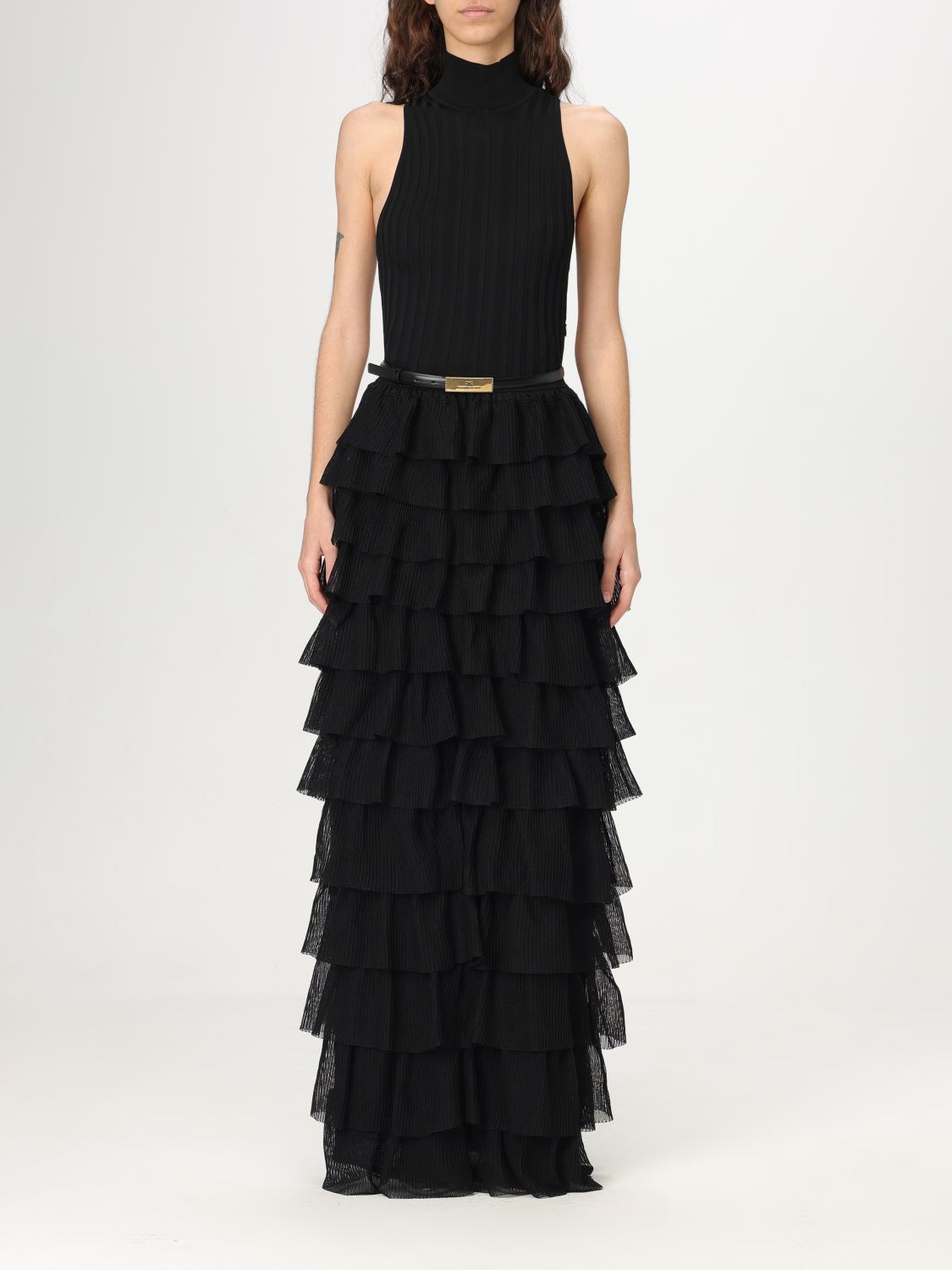 Elisabetta Franchi Dress In Black