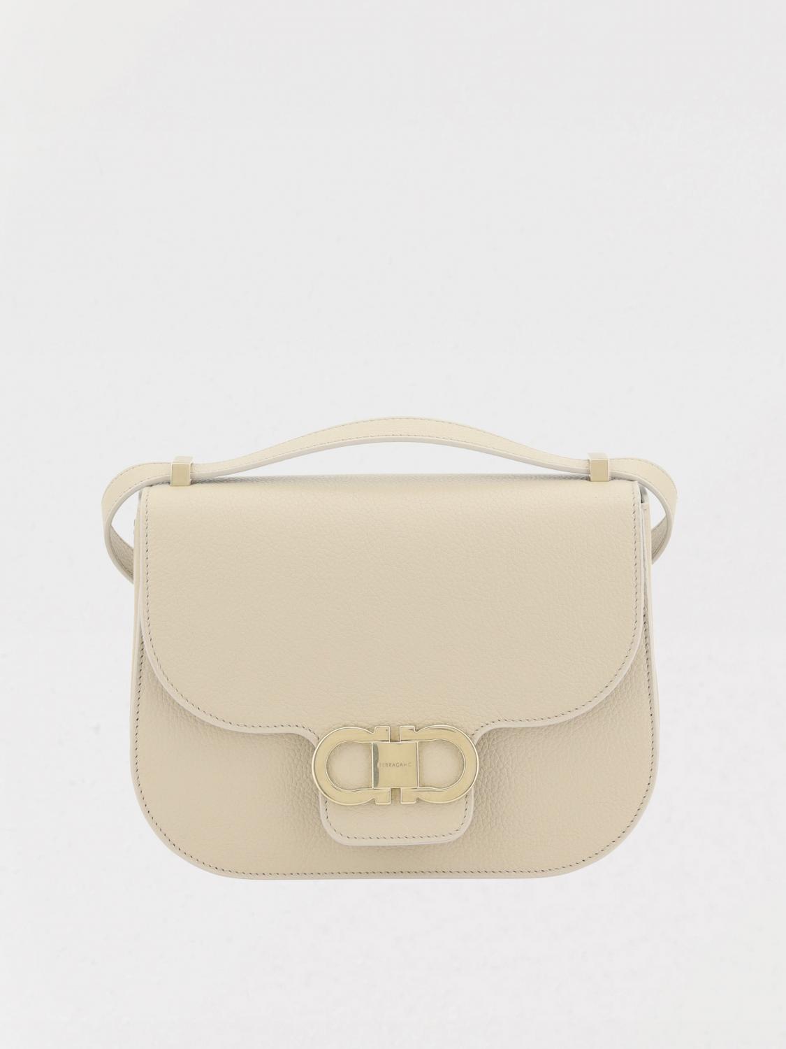 Shop Ferragamo Mini Bag Woman Color Grey