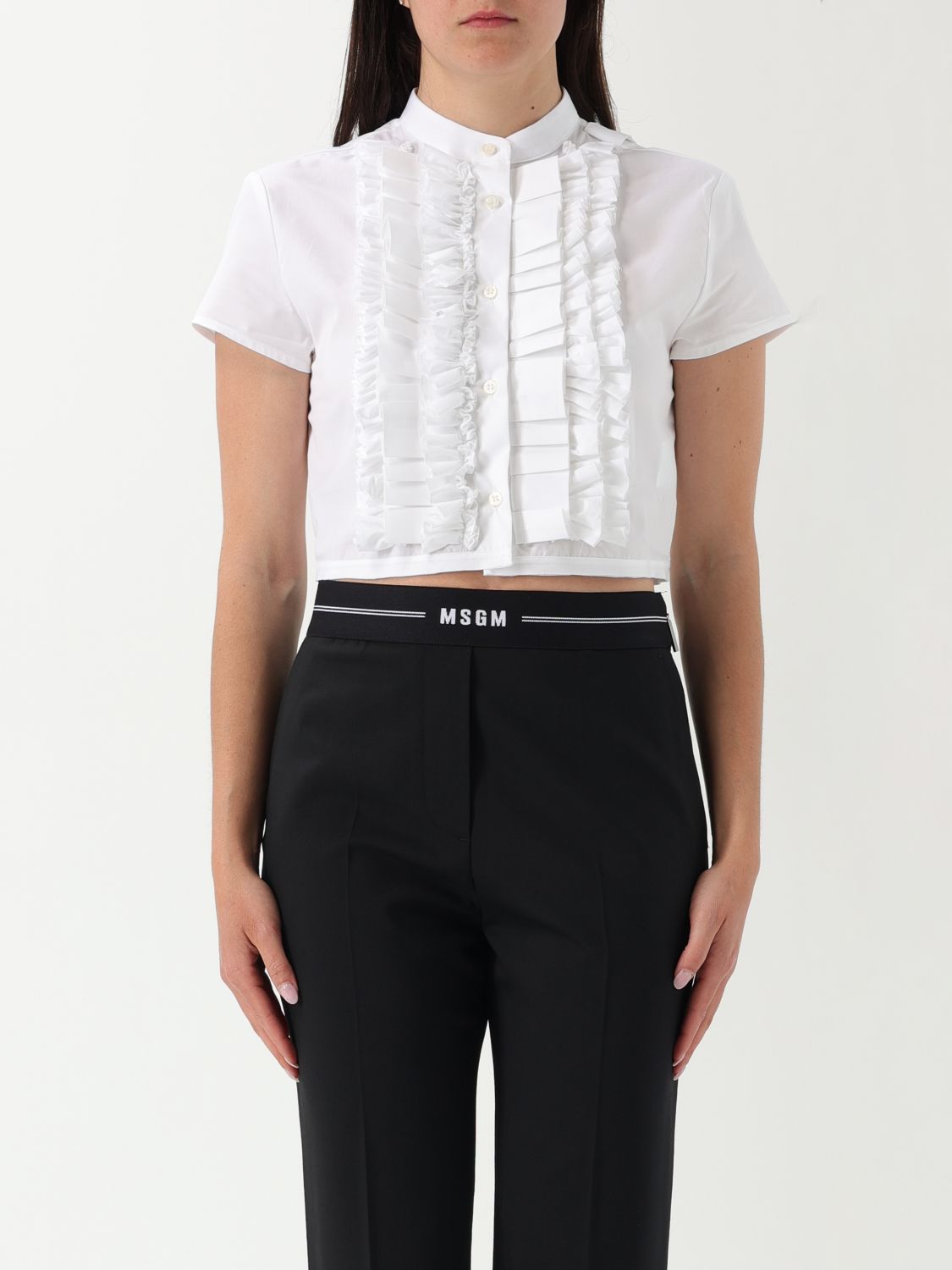 Msgm Shirt  Woman Color White