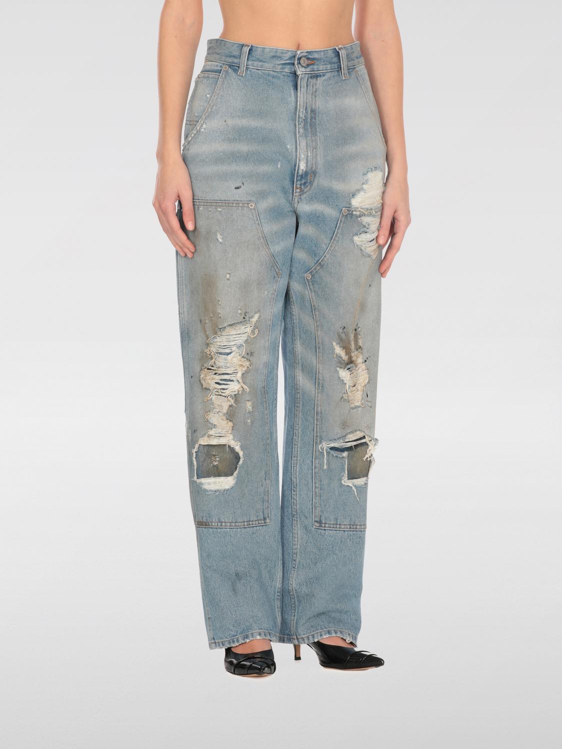 Mm6 Maison Margiela Mm6 By Maison Margiela Light Blue Cotton Jeans