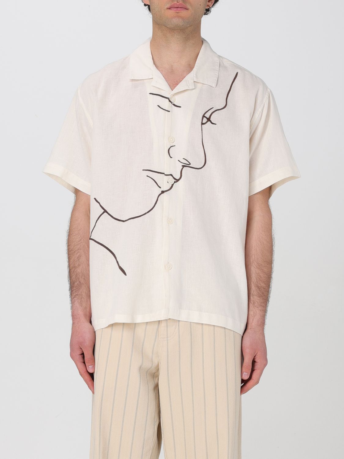 Shop Obey Shirt Men Color Multicolor