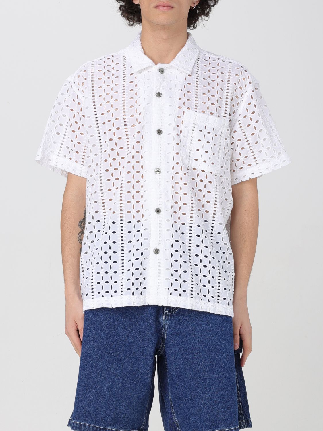 Shop Obey Shirt  Men Color White