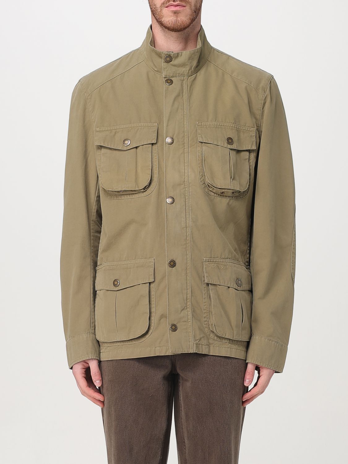 Shop Barbour Jacket Men Color Green