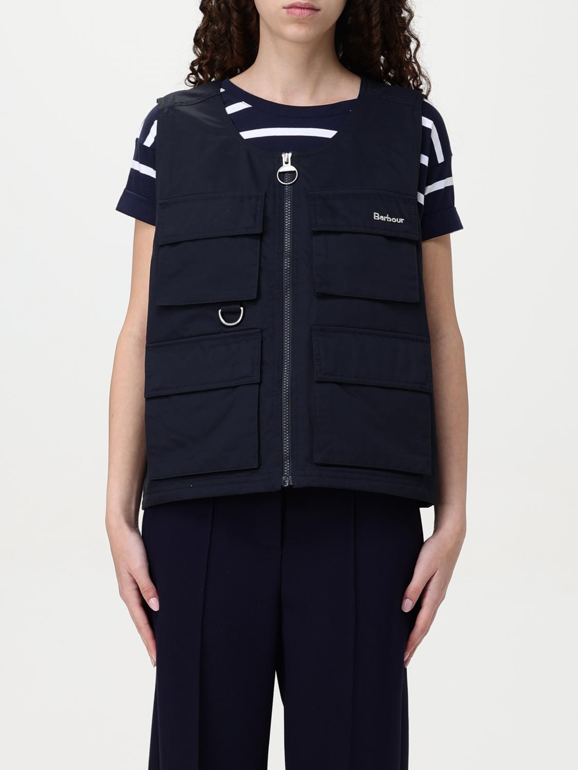 Barbour Utility Vest Multiple Pockets In Blue