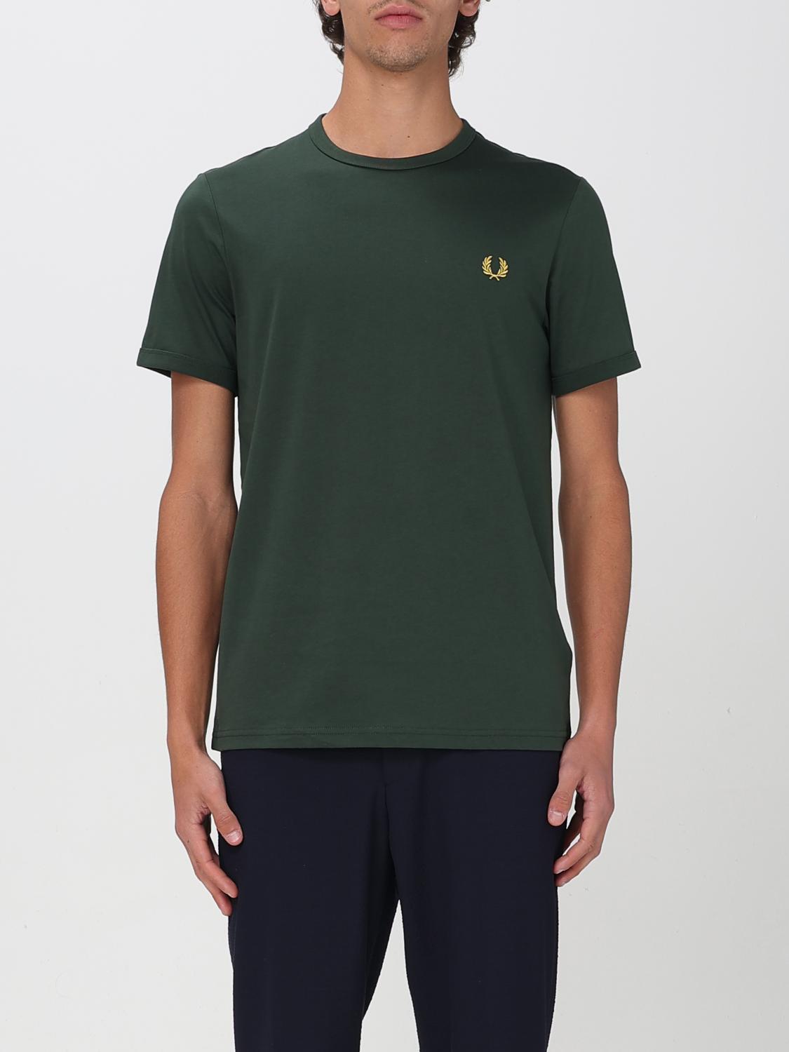 Fred Perry T-shirt Men Color Green