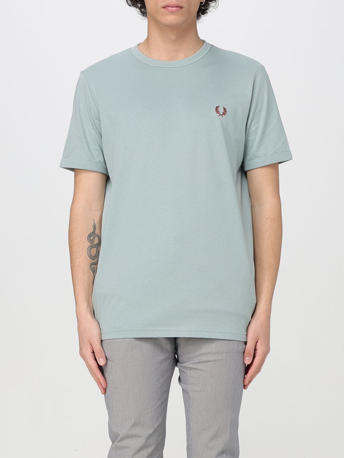 Fred Perry T-shirt  Men Color Sky Blue