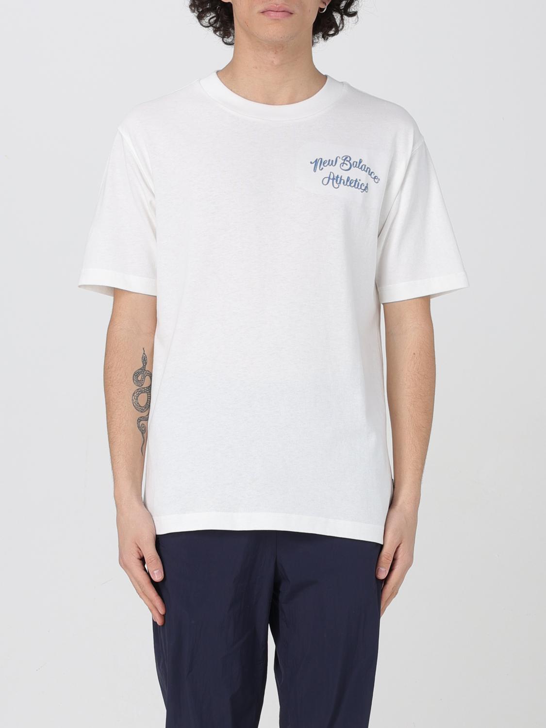 NEW BALANCE T-SHIRT NEW BALANCE MEN COLOR WHITE G74893001