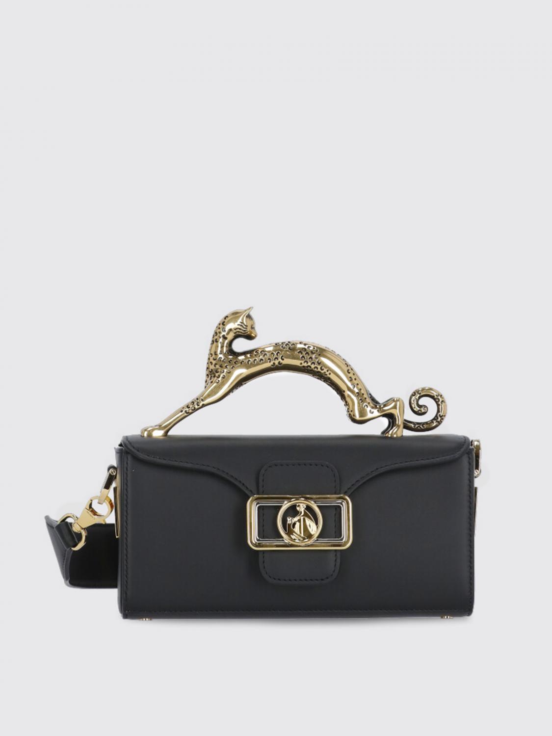 Shop Lanvin Mini Bag Woman Color Black