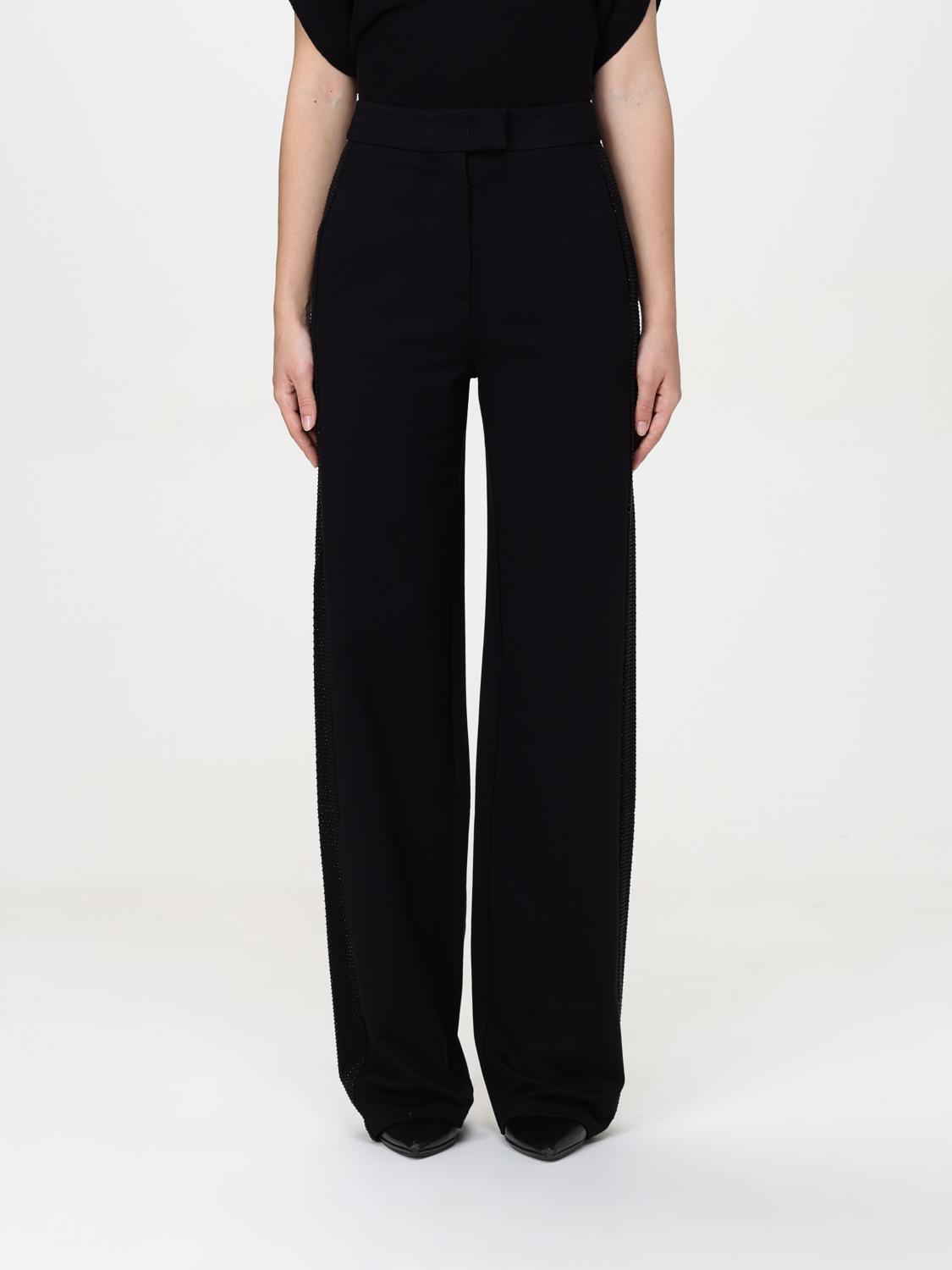 Emporio Armani Pants In Black Viscose In Black