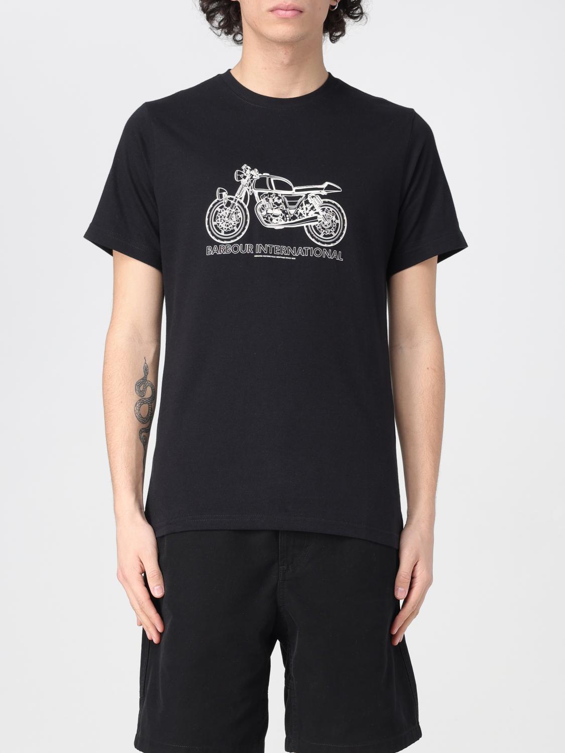 Barbour T-shirt Men Color Black In Black