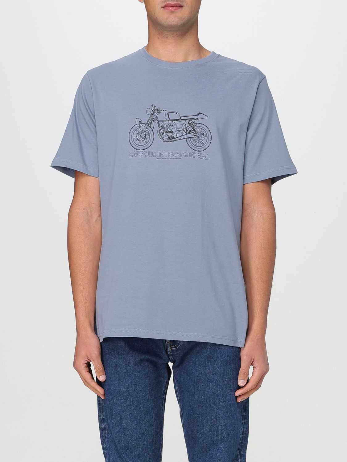 Barbour T-shirt Men Color Blue In Blue