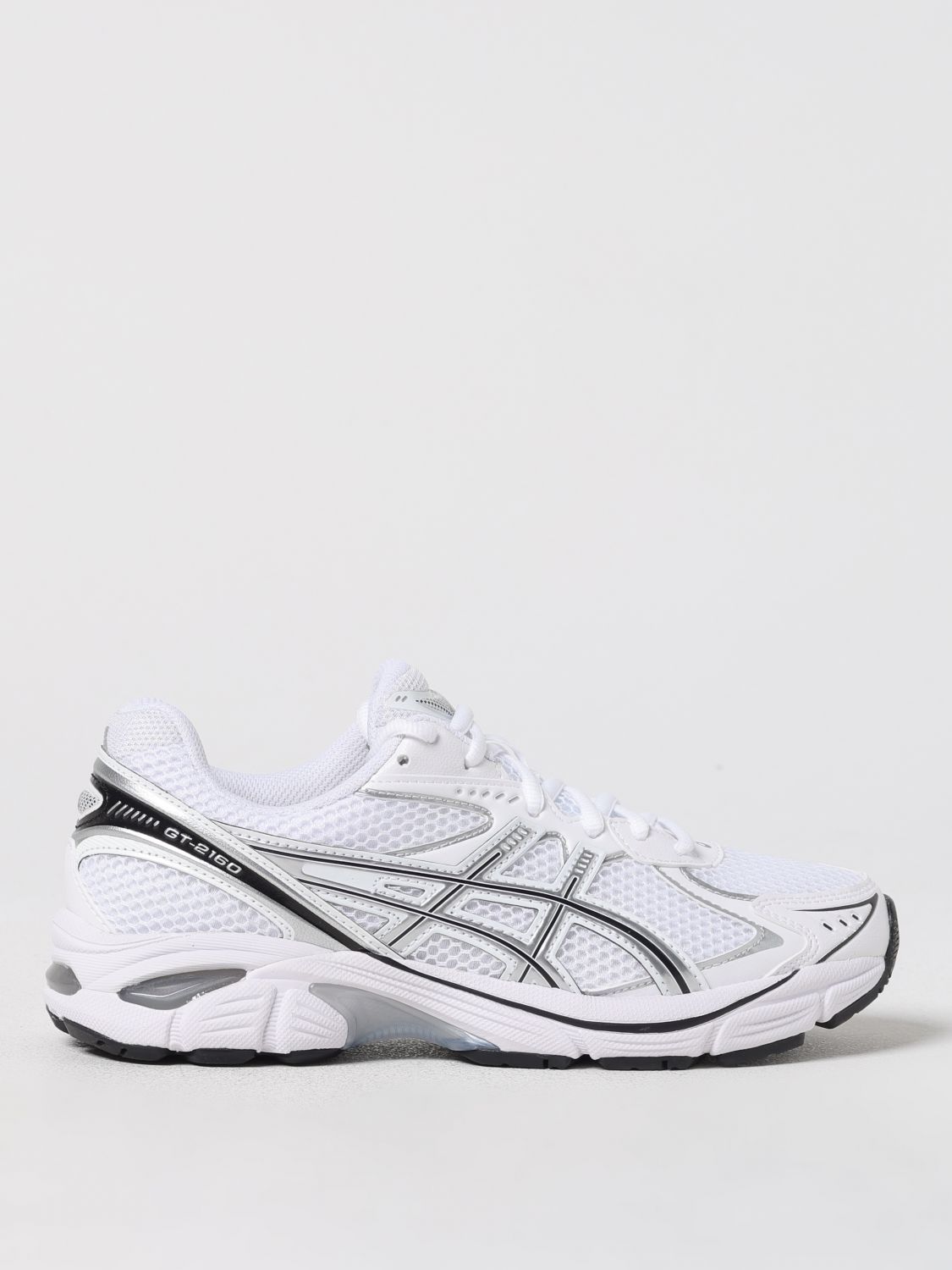 Asics Mens White Pure Silver Black Gt-2160 Mesh Low-top Trainers In Weiss