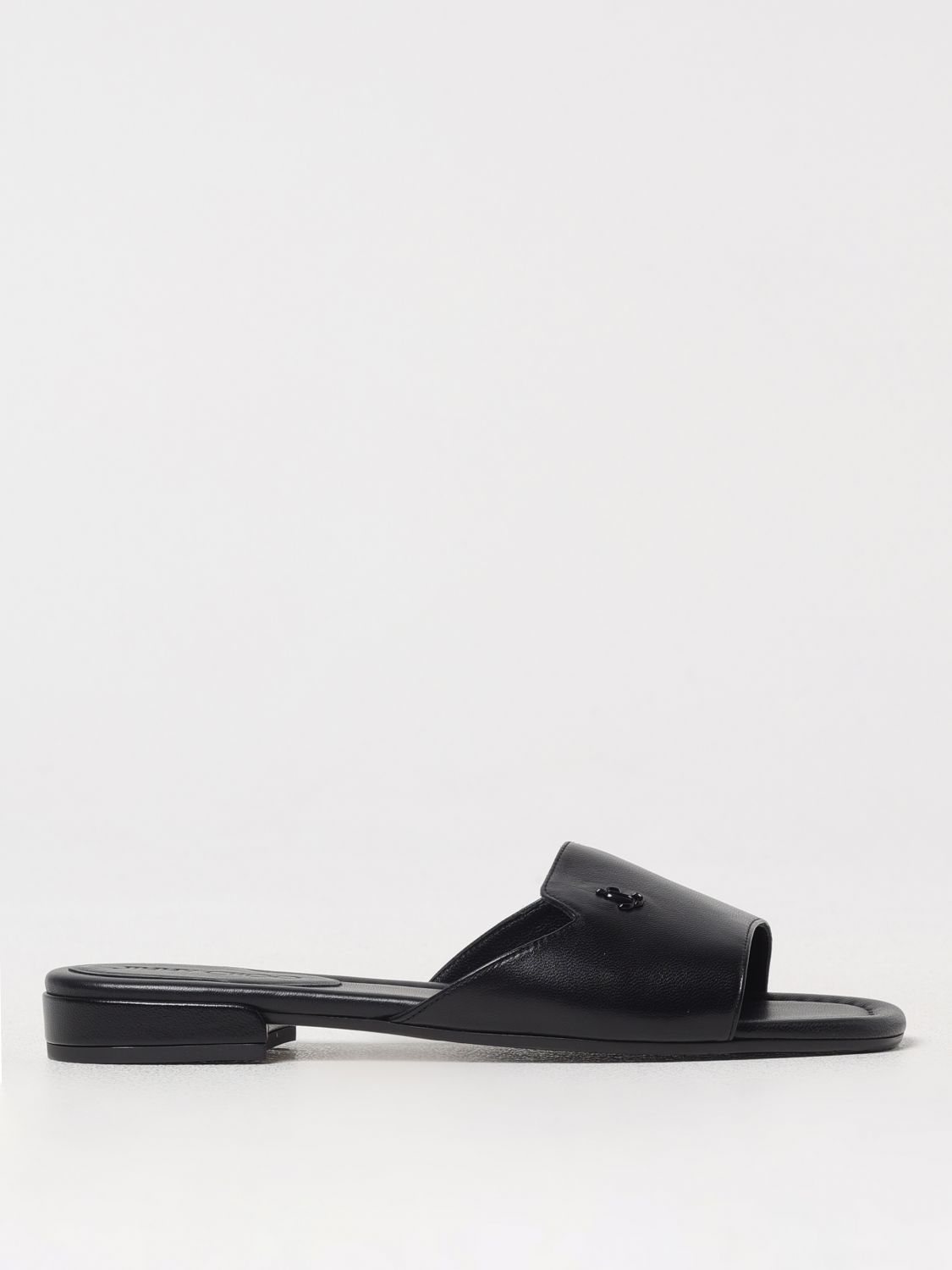 Shop Jimmy Choo Flat Sandals Woman Color Black In Schwarz