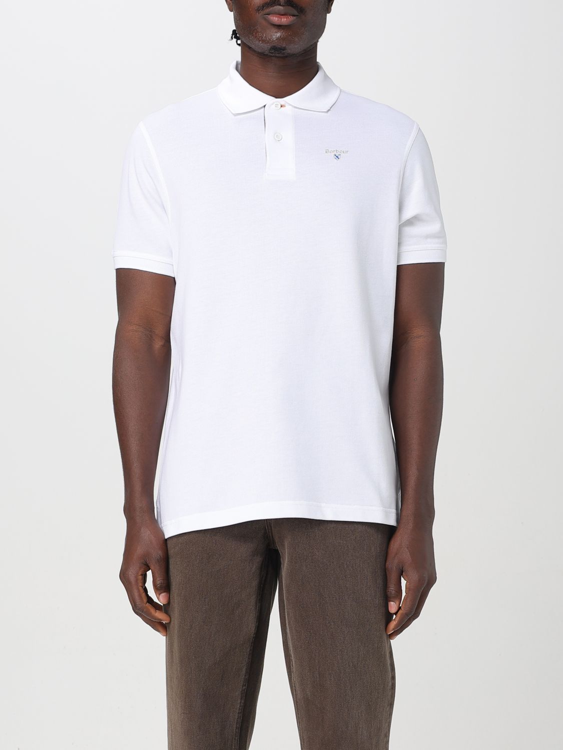 Barbour Polo Herren Farbe Weiss In Weiss