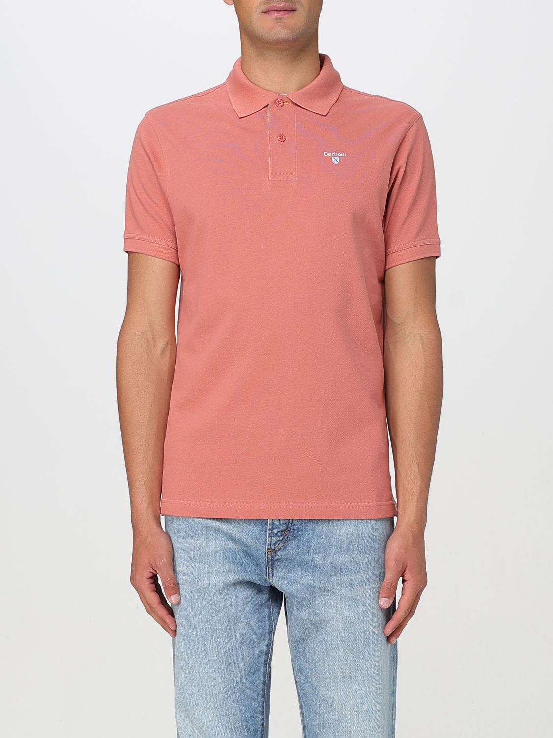 Barbour Polo Shirt Men Color Pink In Pink