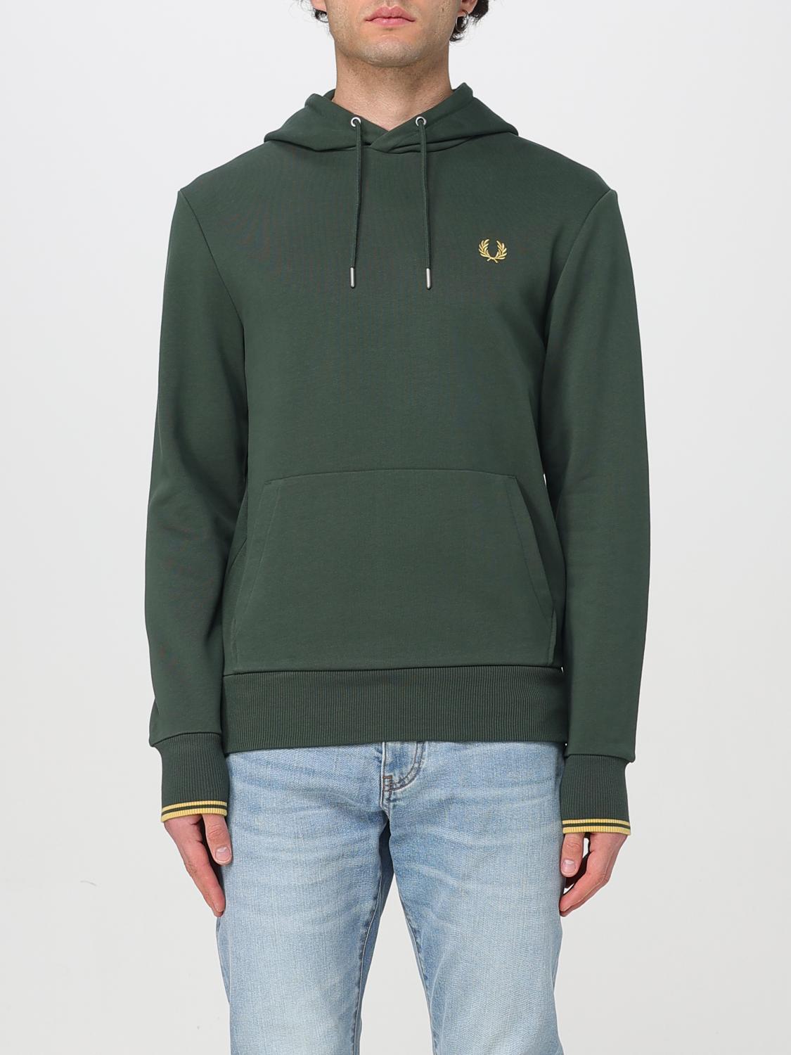 Fred Perry Sweatshirt Men Color Green In グリーン