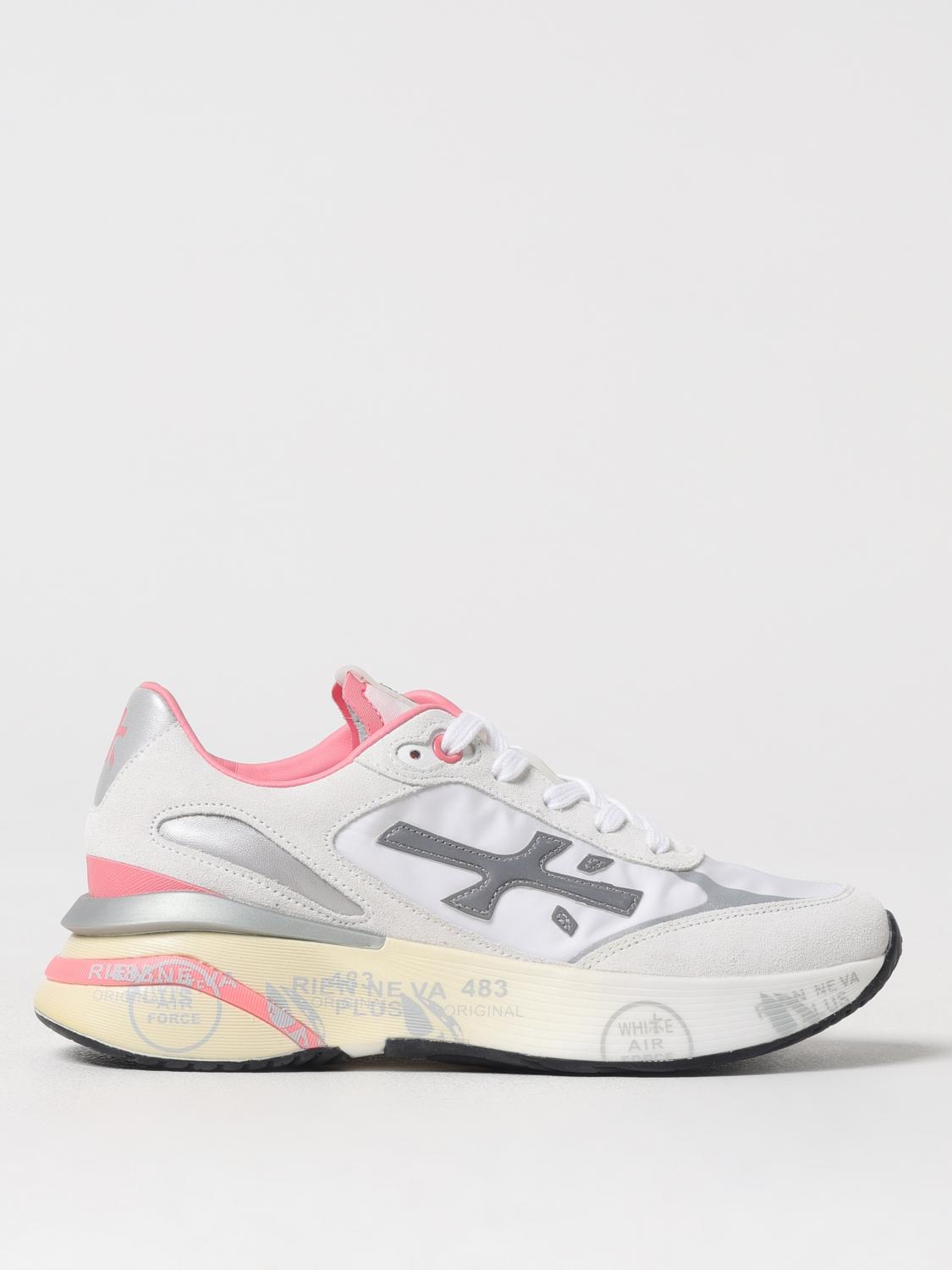 Premiata Moerund 7467 Sneakers With A Raised Sole In Grey