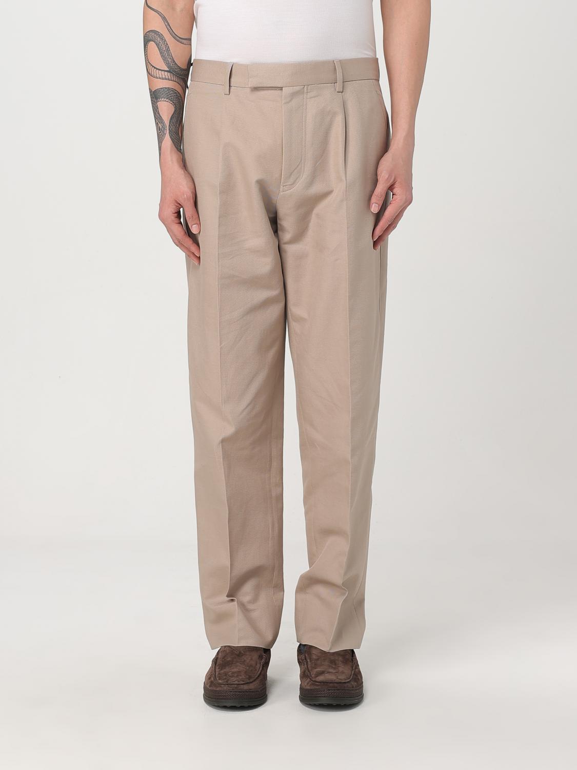 Zegna Pants Men Color Beige In Beige