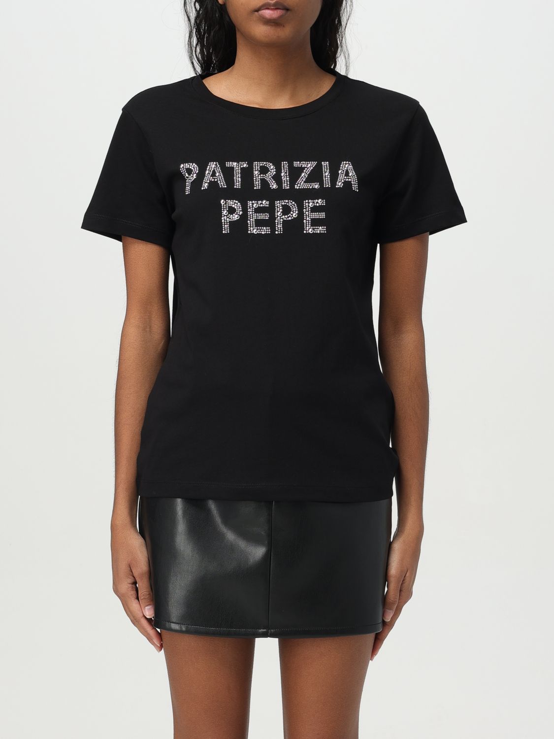 Shop Patrizia Pepe T-shirt Woman Color Black