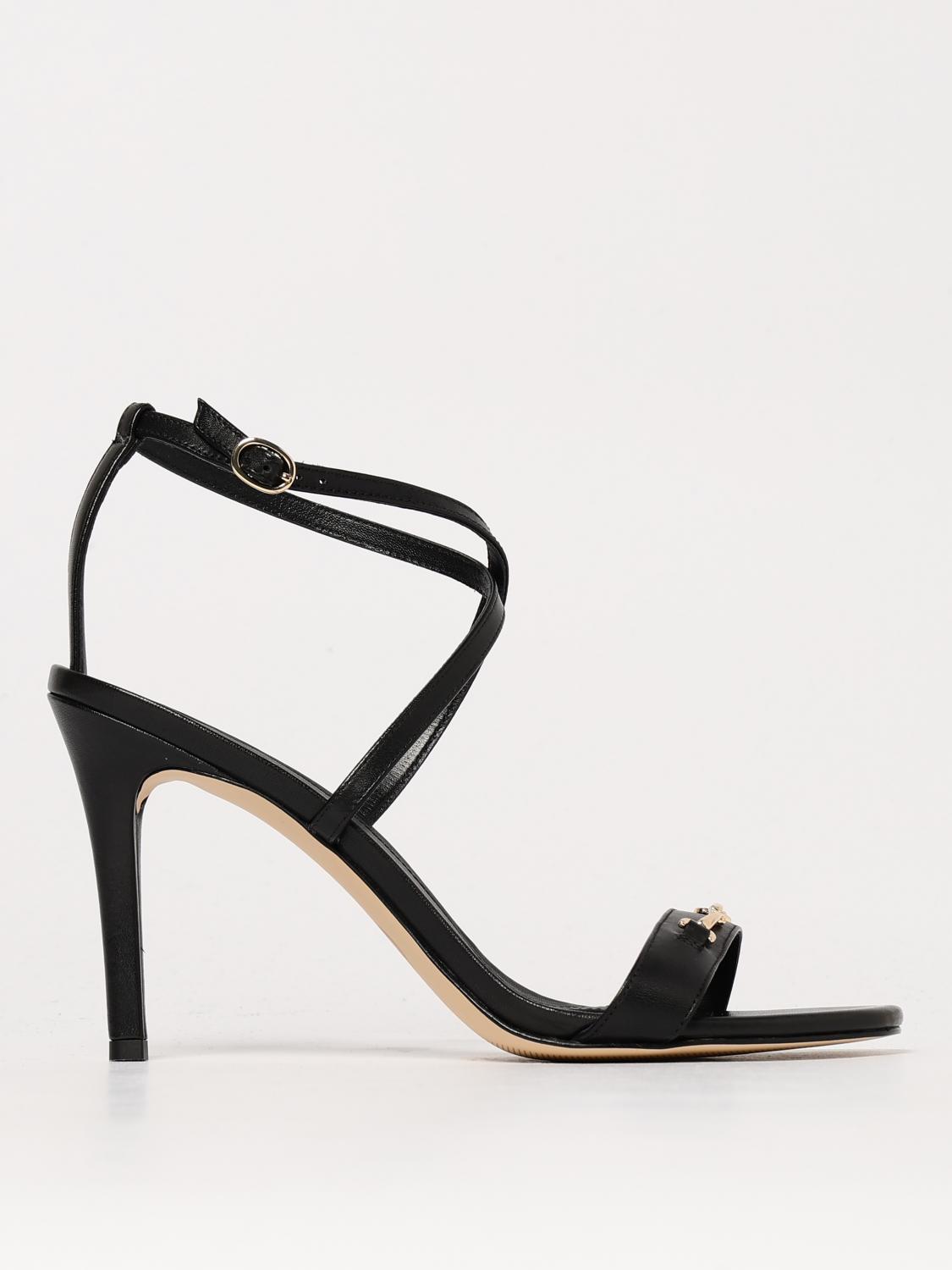 Michael Kors Lena Sandal In Black Leather In Schwarz