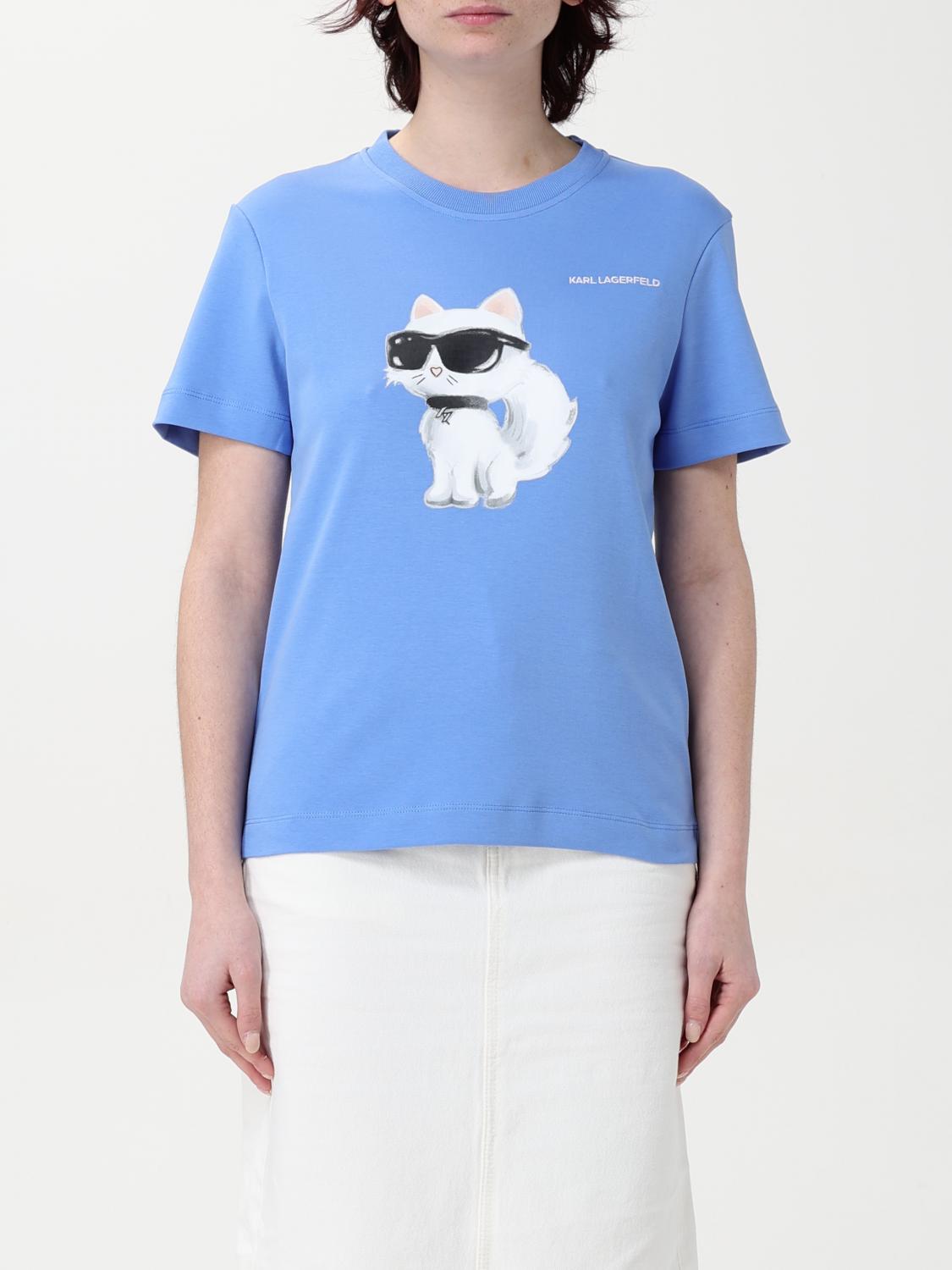 Karl Lagerfeld T-shirt Woman Color Blue In Blue
