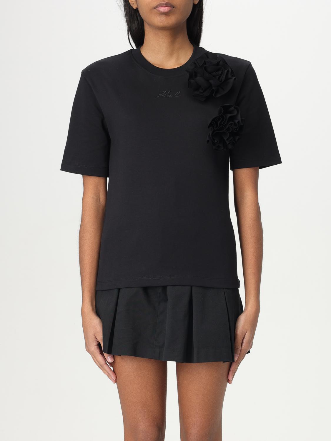 Karl Lagerfeld T-shirt Woman Color Black In Black
