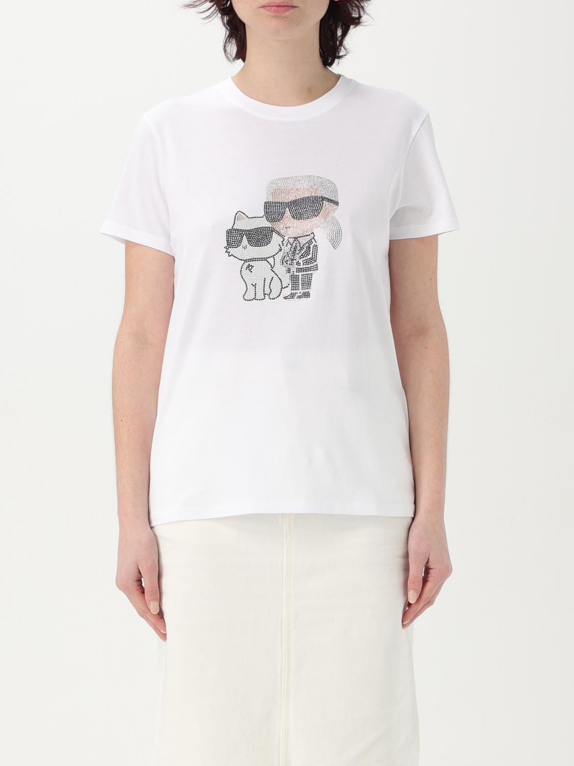 Shop Karl Lagerfeld T-shirt Woman Color White