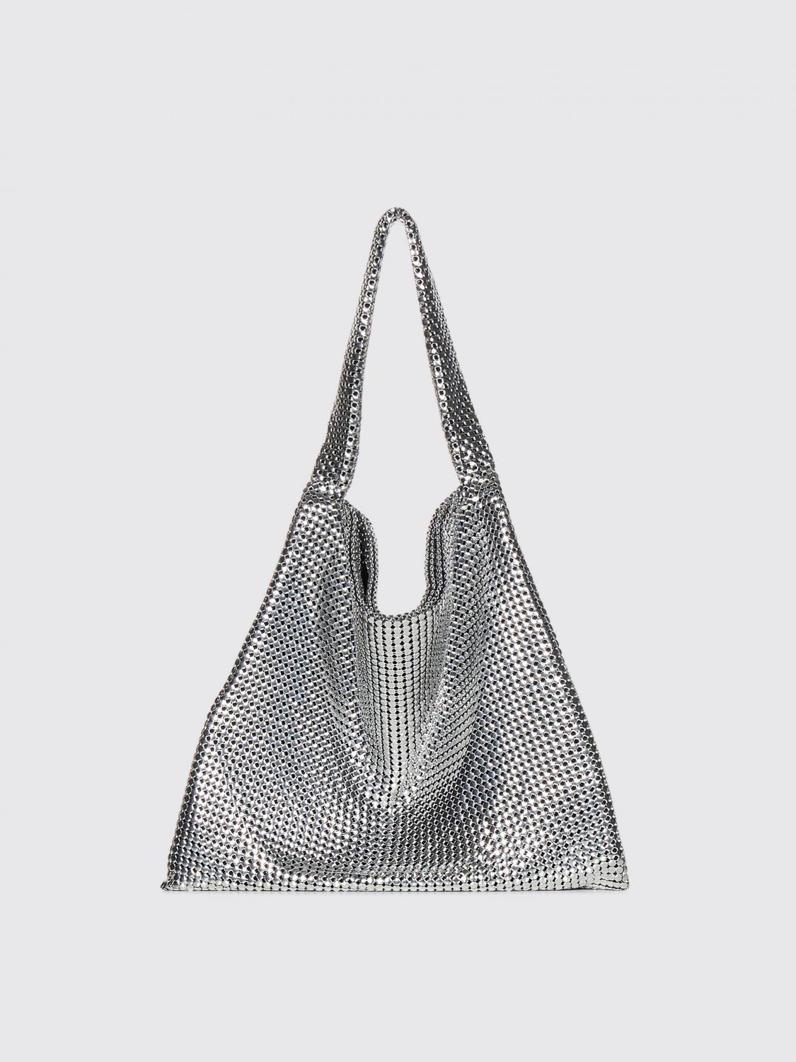 Rabanne Shoulder Bag Woman Color Grey In Grey