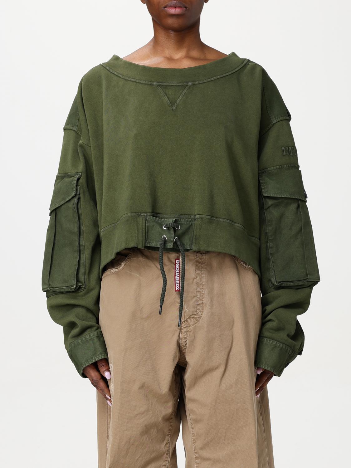 Dsquared2 Sweatshirt Woman Color Green In Grün
