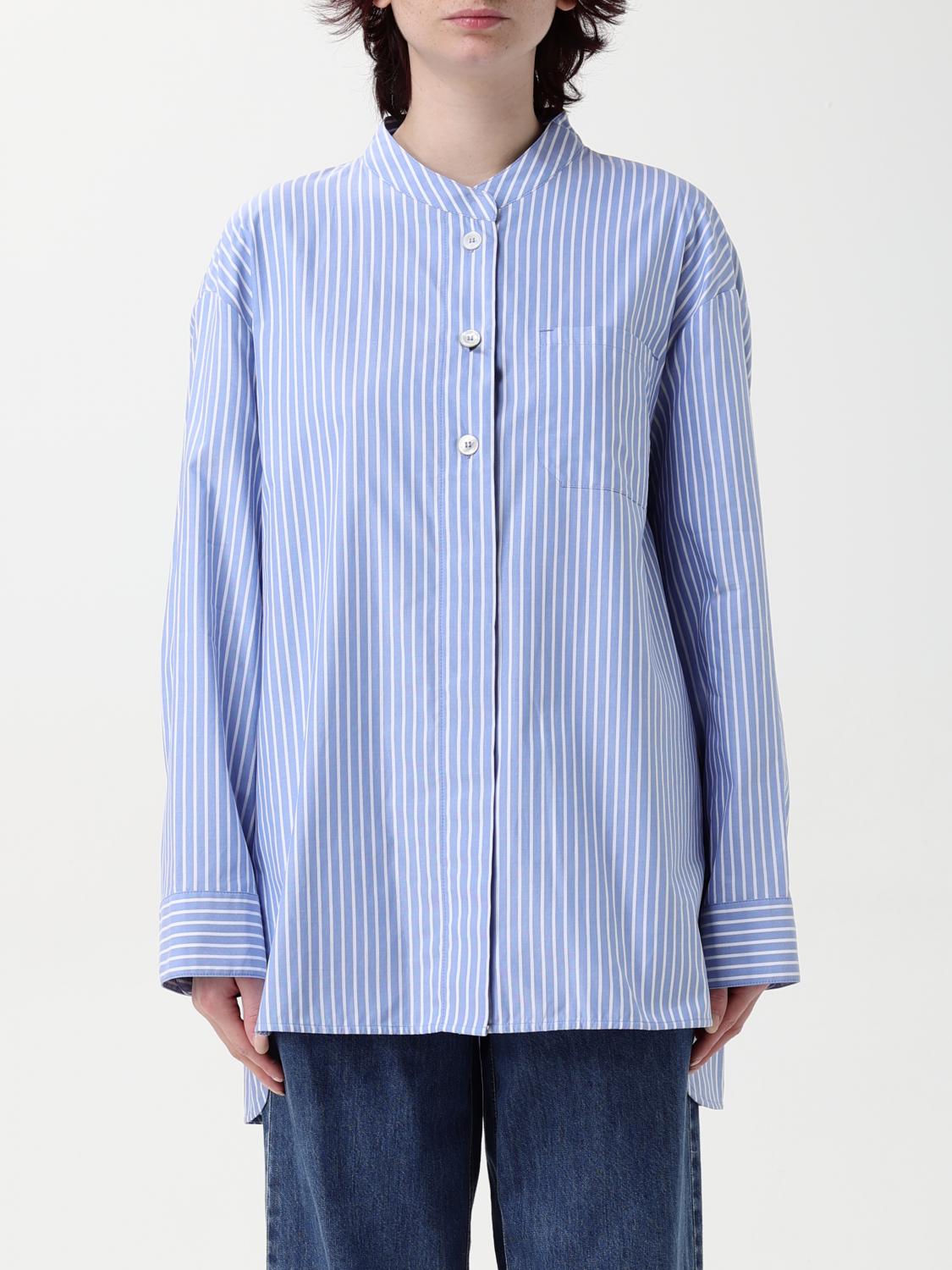 S Max Mara Striped Shirt In Blue