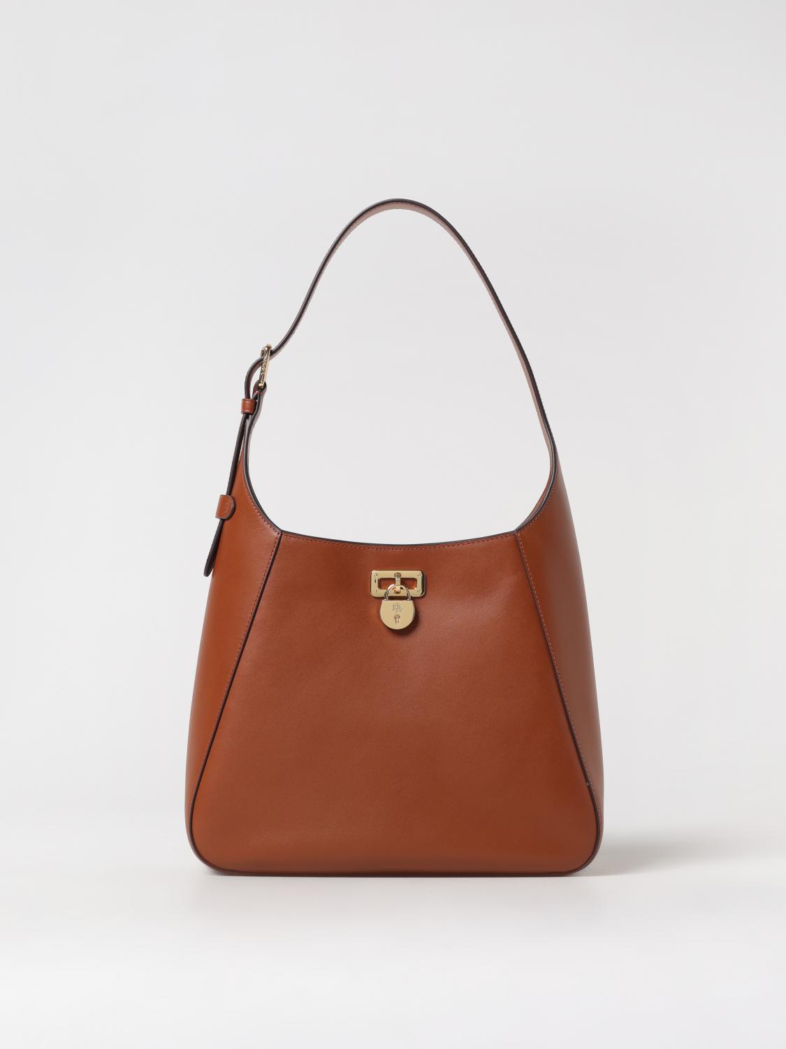 Ralph Lauren Shoulder Bag Lauren Woman Color Leather In Leather