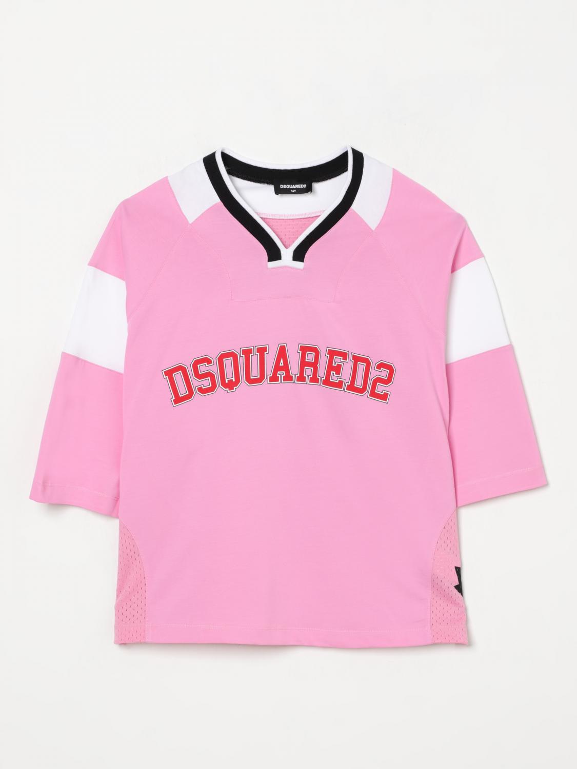 DSQUARED2 T-SHIRT DSQUARED2 KIDS COLOR PINK G75305010