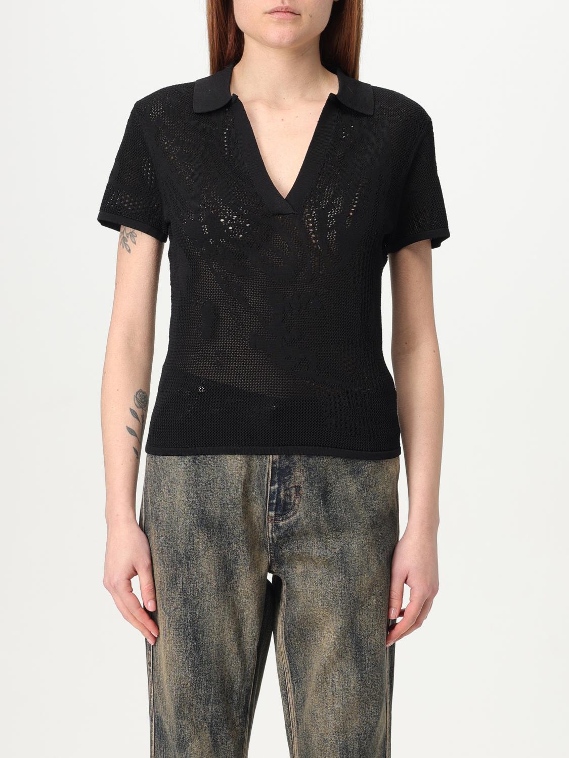 Daily Paper Polo Shirt  Woman Color Black In Black