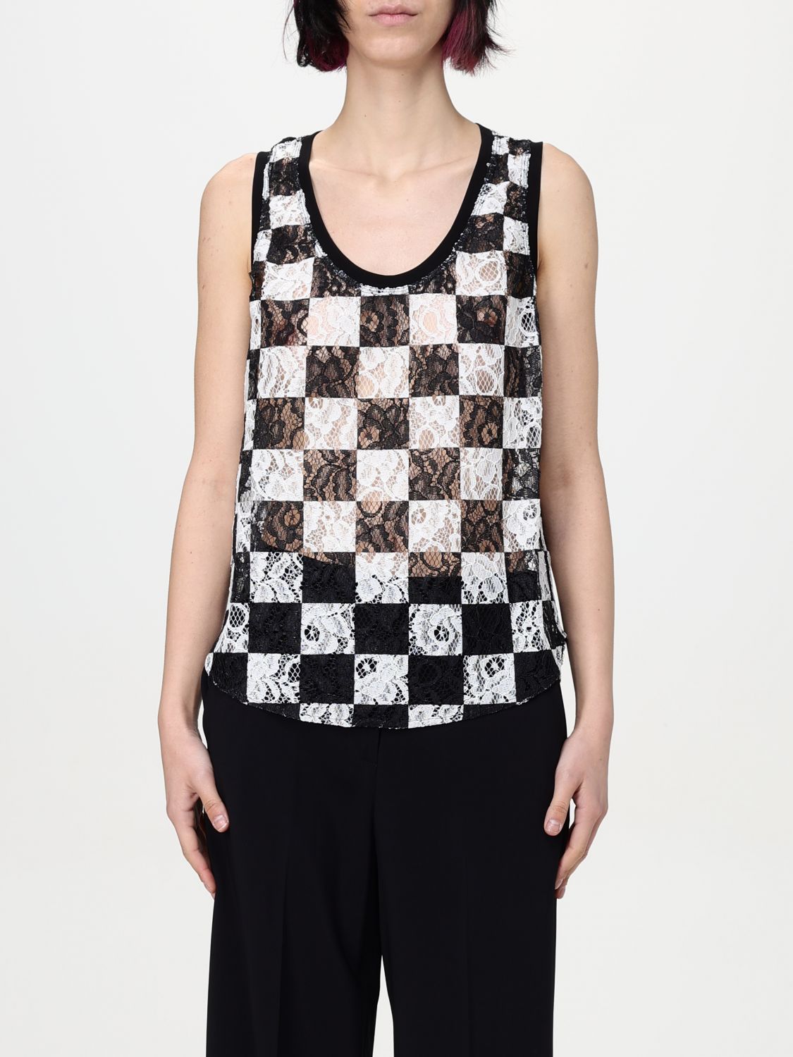 Shop Pinko Top Woman Color White