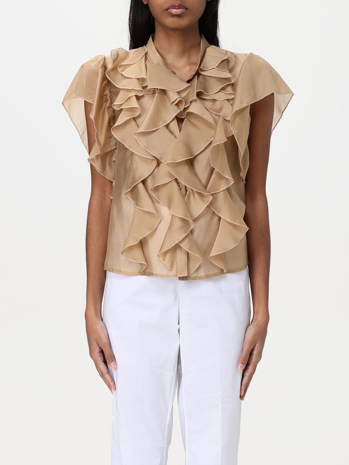 KAOS TOP KAOS WOMAN COLOR CAMEL G75336042