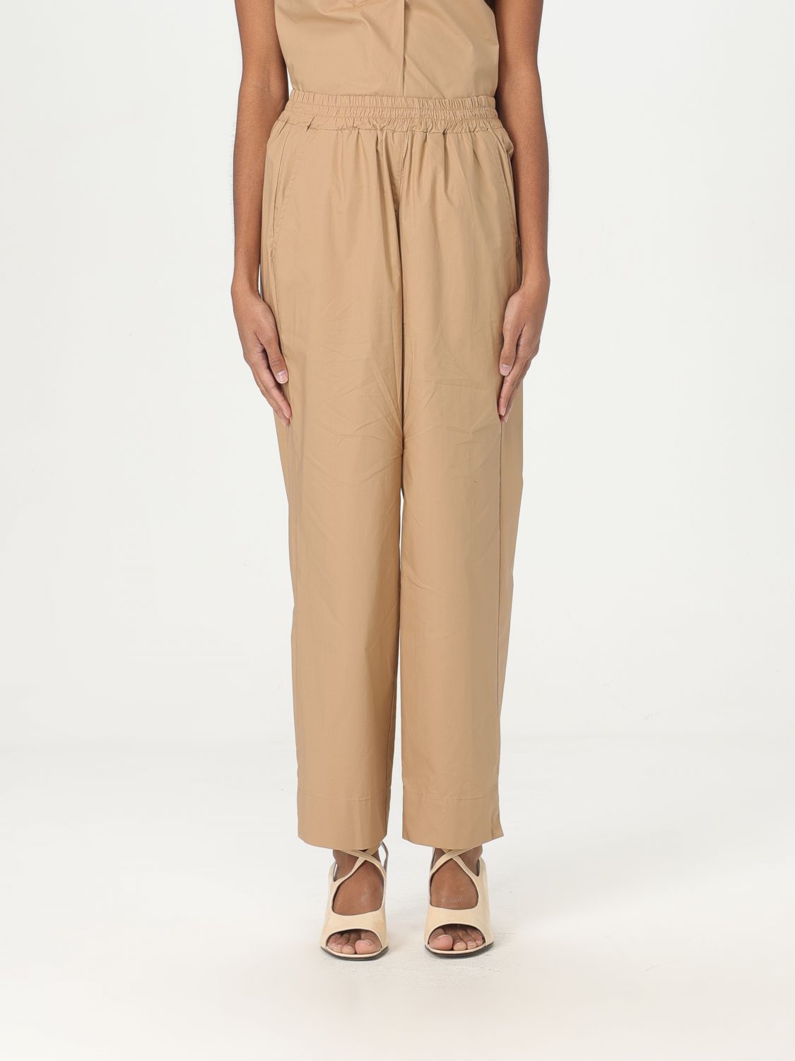 Kaos Pants Woman Color Camel In Camel
