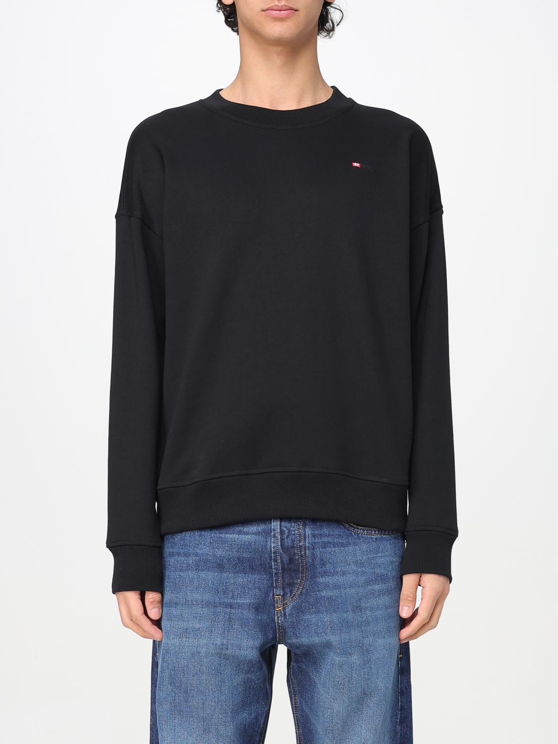 Diesel T-adjust-ls-microdiv T-shirt In Schwarz