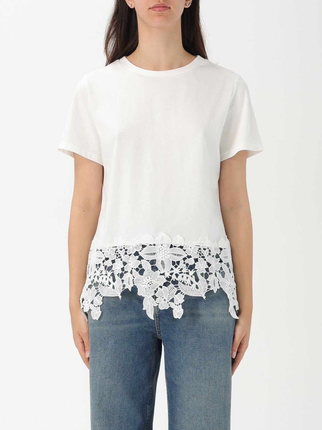 KAOS T-SHIRT KAOS WOMAN COLOR YELLOW CREAM G75350090