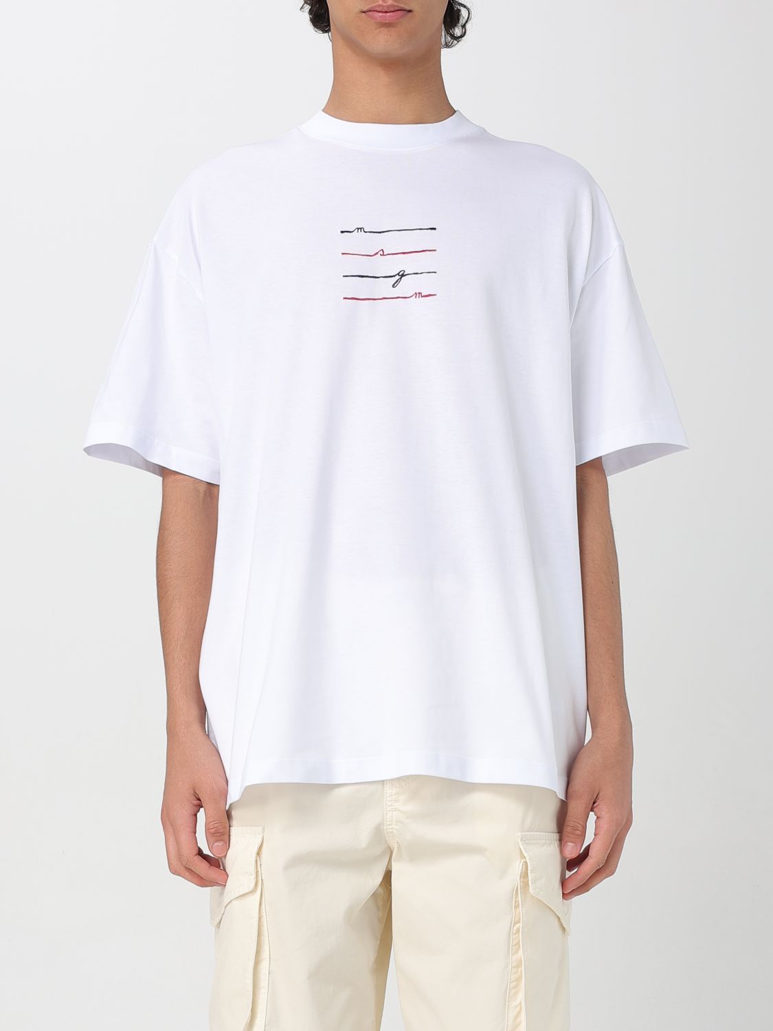 Msgm T-shirt Herren Farbe Weiss In Weiss